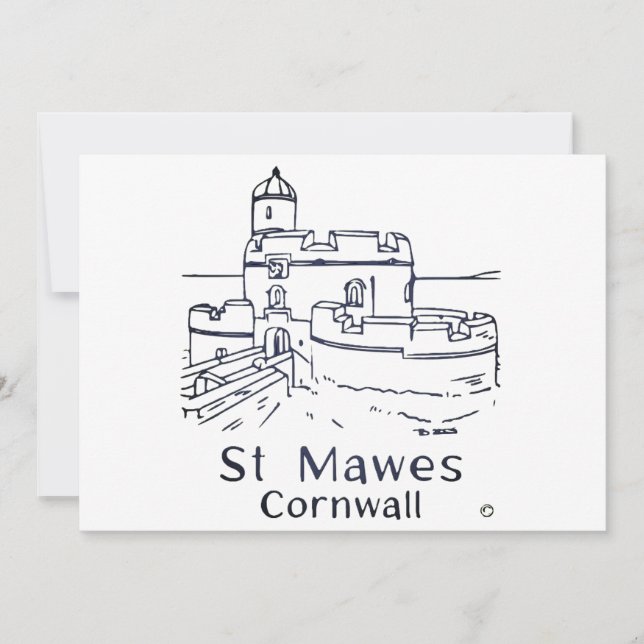 St Mawes Castle card Tack Kort (Framsida)