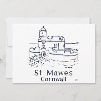 St Mawes Castle card Tack Kort