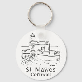 St Mawes Castle Keyring Nyckelring