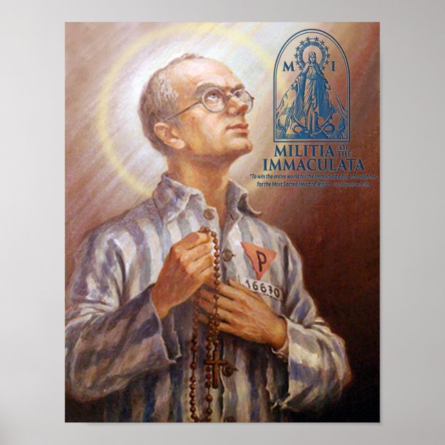 St Maximilian Kolbe Poster (Framsidan)