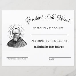 St. Maximilian Kolbe Student i veckan