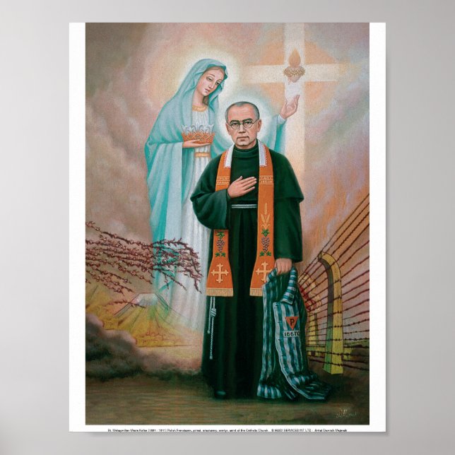 St. Maximilian Maria Kolbe, Charity Martyr Poster (Framsidan)