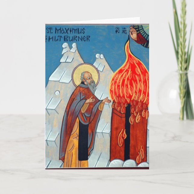 St. Maximus kojagasbrännaren Kort (Framsida)