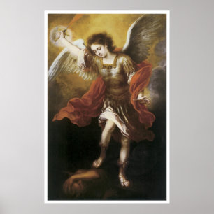 St. Michael, 1665-66 Bartolome Esteban Murillo Poster