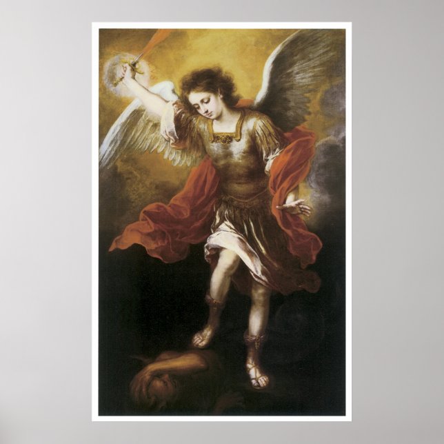 St. Michael, 1665-66 Bartolome Esteban Murillo Poster (Framsidan)