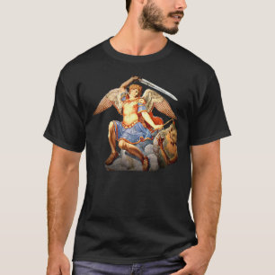 St Michael Archangel Angel katolik T-Shirt 2