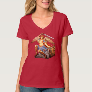 St Michael Archangel Angel katolik T-Shirt 3