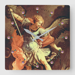 St. Michael Archangel Fyrkantig Klocka