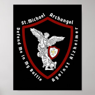 St. Michael Archangel hjälper mig mot Heimerhe Poster
