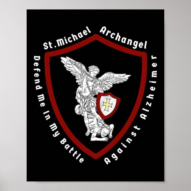 St. Michael Archangel hjälper mig mot Heimerhe Poster (Framsidan)