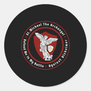 St. Michael Archangel hjälper mig mot Heimerhe Runt Klistermärke