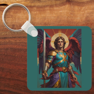 St. Michael Archangel Keychain - Catholic Gift Nyckelring