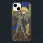 St. Michael Archangel med Djävulen<br><div class="desc">En unik och fantastisk beskrivning av St. Michael Archangel som en medeltida riddare. Fransk Medieval miniatyr XV c.</div>
