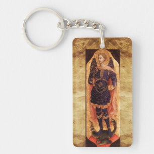 ST MICHAEL ARCHANGEL MED DRAGON Prayer Parchment