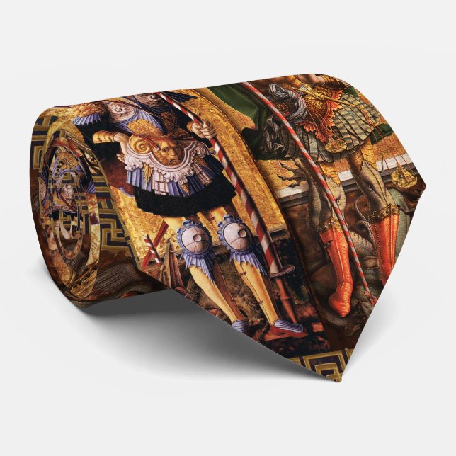 St. Michael Archangel och Saint George med Dragon Slips (Rullad)