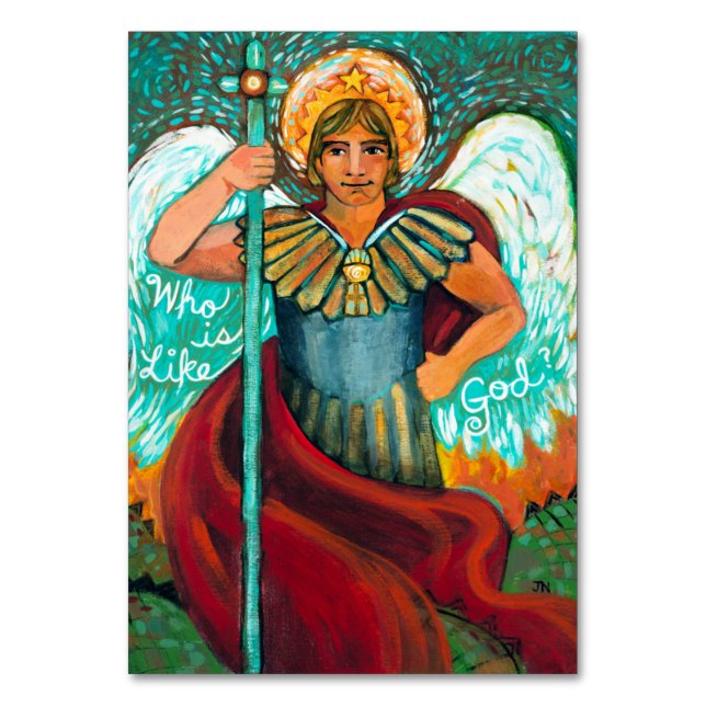 St. Michael Archangel Prayer Card Bordsnummer (Framsidan)