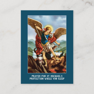 St. Michael Archangel Protection Catholic Prayer Tilläggskort