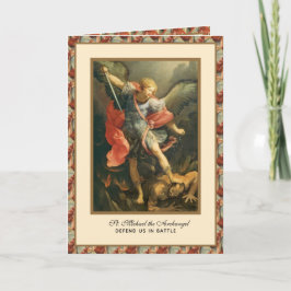 St. Michael Archangel Religiösa Heliga Card Kort