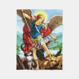 St Michael, Archangels katolska Fleece Blanket