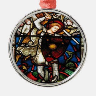 ST MICHAEL ÄRKEÄNGEL JULGRANSPRYDNAD METALL