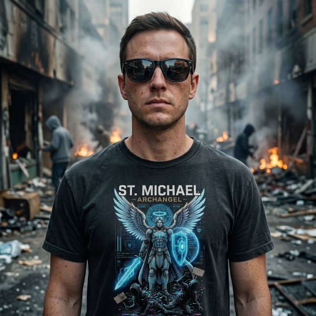 St Michael Ärkeängel Katolsk Konservativ  T Shirt (Skapare uppladdad)