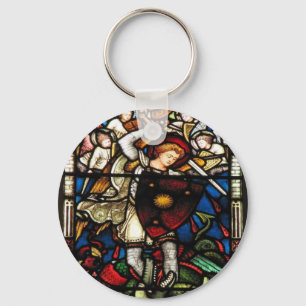 ST MICHAEL ÄRKEÄNGEL NYCKELRING