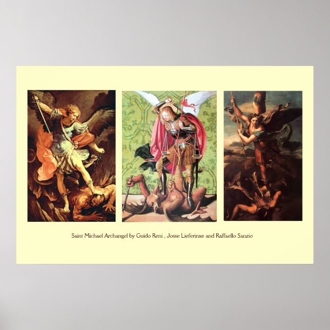 St MICHAEL ÄRKEÄNGEL SAMLING Poster (Framsidan)