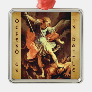 St Michael ärkeängelbönen Julgransprydnad Metall