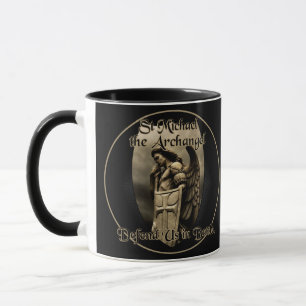 St Michael ärkeängeln försvarar oss i Battle. Mugg