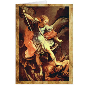 St Michael ärkeängeln Hälsningskort