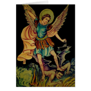 St Michael ärkeängeln Hälsningskort