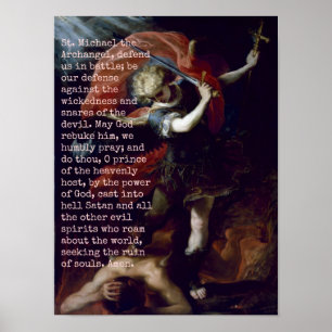 St Michael ärkeängeln Poster