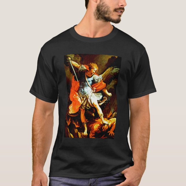 St Michael ärkeängeln T-shirt (Framsida)