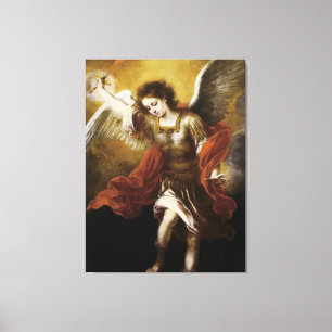 St Michael av Murillo Canvastryck