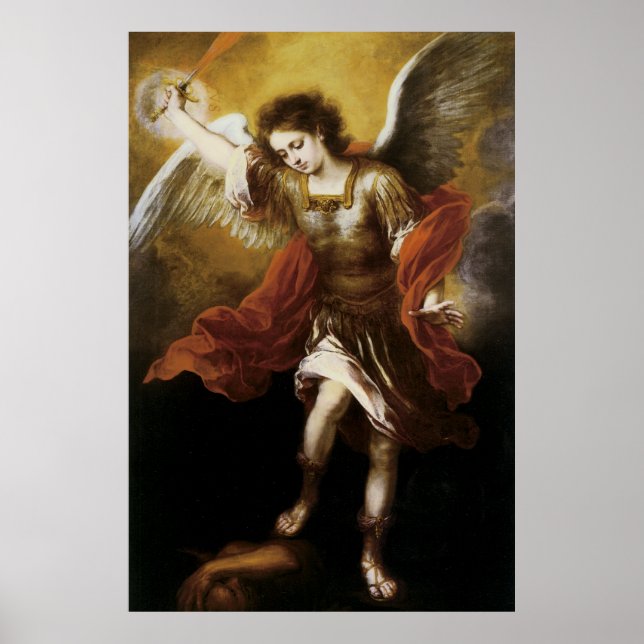 St Michael av Murillo Poster (Framsidan)