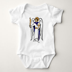 St Michael begynna ranka med bönen på omvänt T Shirt