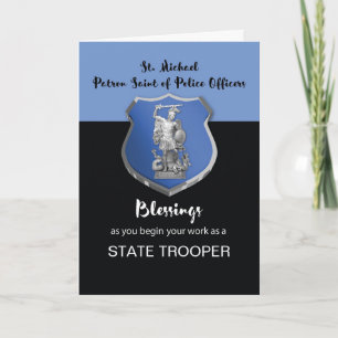 St. Michael Blessings till New State Trooper Kort