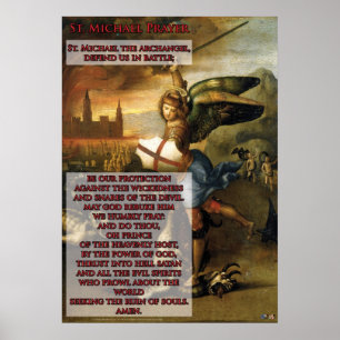 St Michael bön Poster