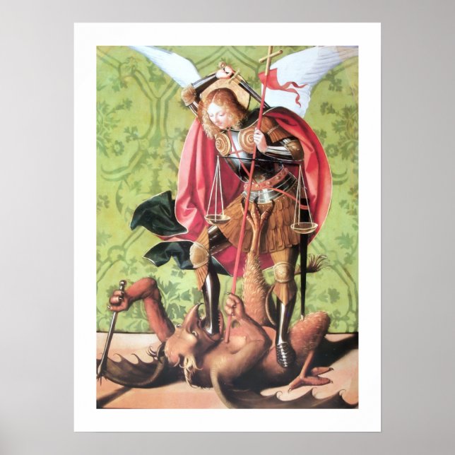 ST. MICHAEL ,DRAGON AND JUSTICE POSTER (Framsidan)