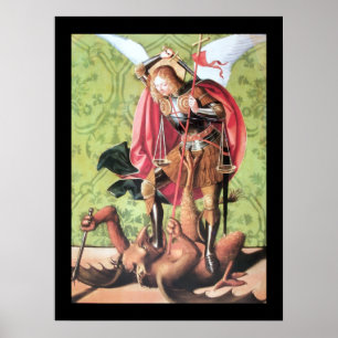 ST. MICHAEL, DRAKE OCH RÄTTVISA POSTER