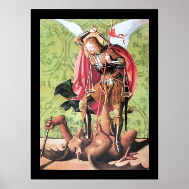 ST. MICHAEL, DRAKE OCH RÄTTVISA POSTER (Framsidan)