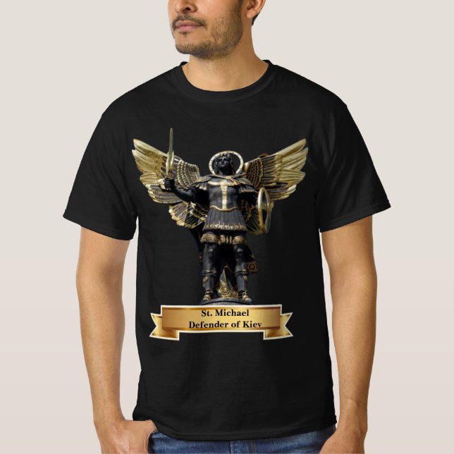 St. Michael försvarare av Kiev, Ukraina T-Shirt (Framsida)