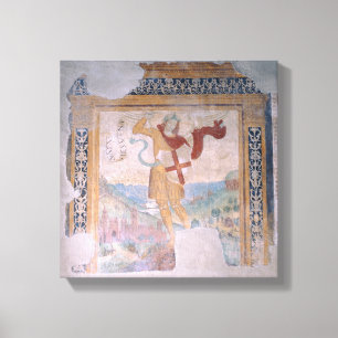 St Michael (fresco) Canvastryck