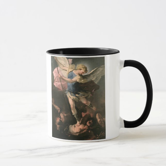 St Michael Luca Giordano (Fa-Presto) Mugg (Höger)