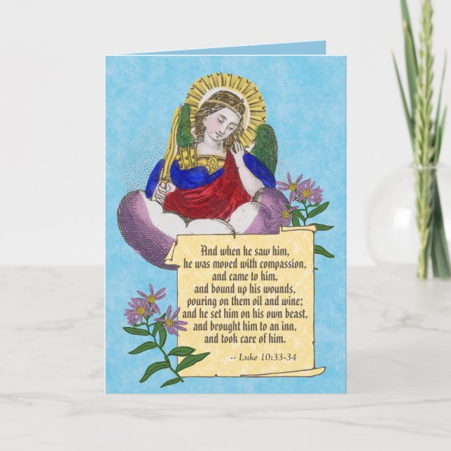 St. Michael (M 09) EMS/EMT Blank Greeting Card Kort (Framsida)