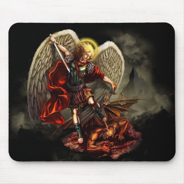 St Michael Mousepad Musmatta (Framsidan)