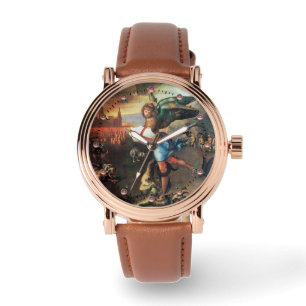St Michael och Dragon Armbandsur