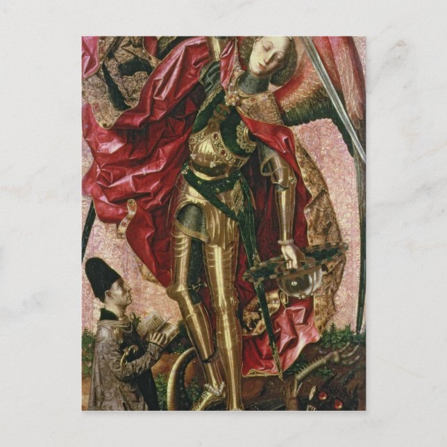 St. Michael och Dragon Vykort (Framsida)