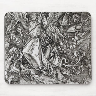 St Michael och draken, från en latin Musmatta