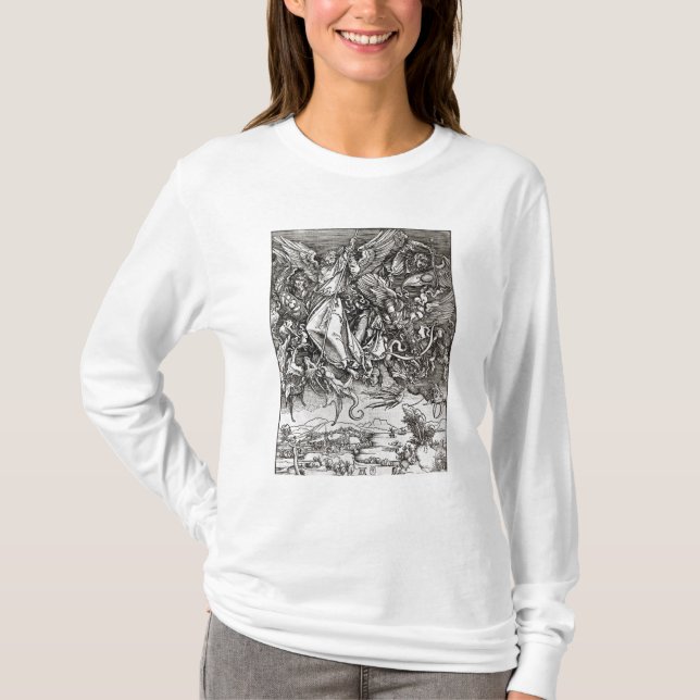 St Michael och draken, från en latin T-shirt (Framsida)